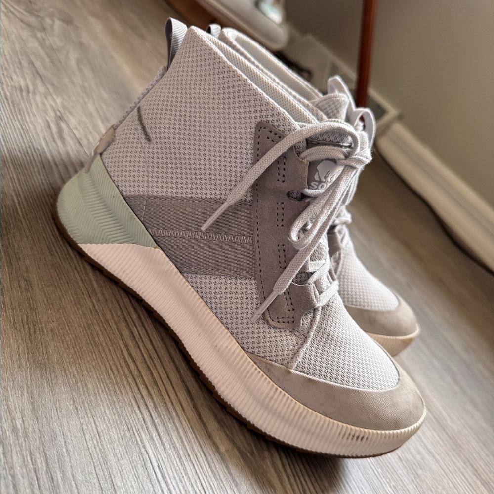Sorel Out 'N About III Mid Waterproof Sneakers Mint Gray High-Top Trainers Hike
